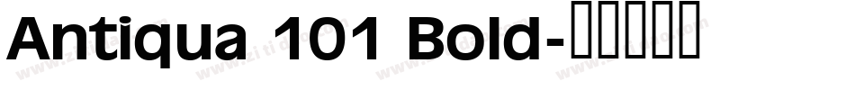Antiqua 101 Bold字体转换